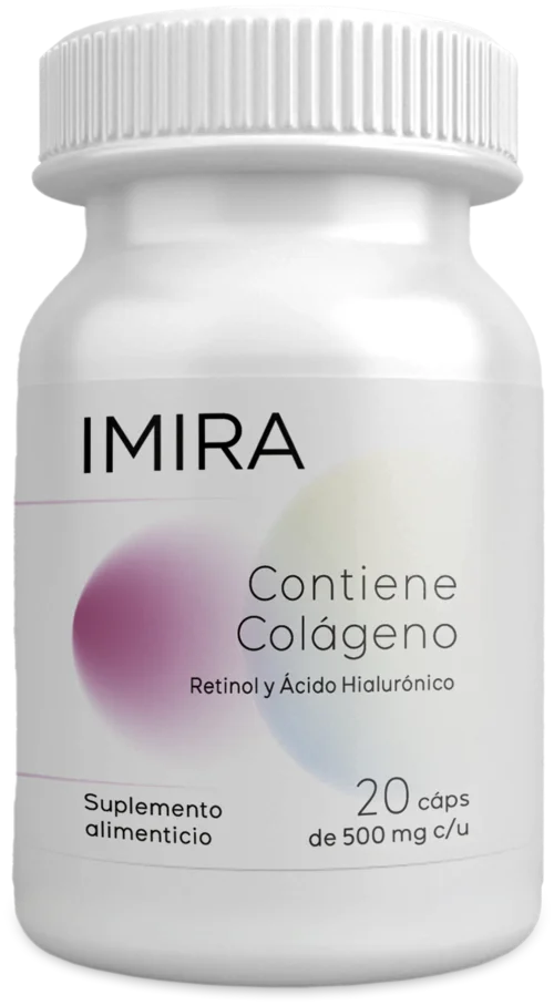 Imira — 20 cápsulas rejuvenecedoras con Colágeno, Retinol, Ácido Hialurónico y Extracto de Uva