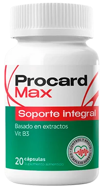 Procard Max — 20 cápsulas con extractos naturales para la presión arterial y salud cardiovascular