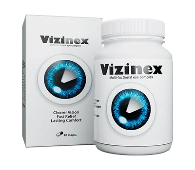 Vizinex — complejo multifuncional para ojos de 20 cápsulas con Luteína, Brócoli, Cromo y 6 vitaminas